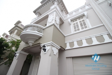 Large size and fully furnished house available for lease in Ciputra, Tay Ho district, Hanoi